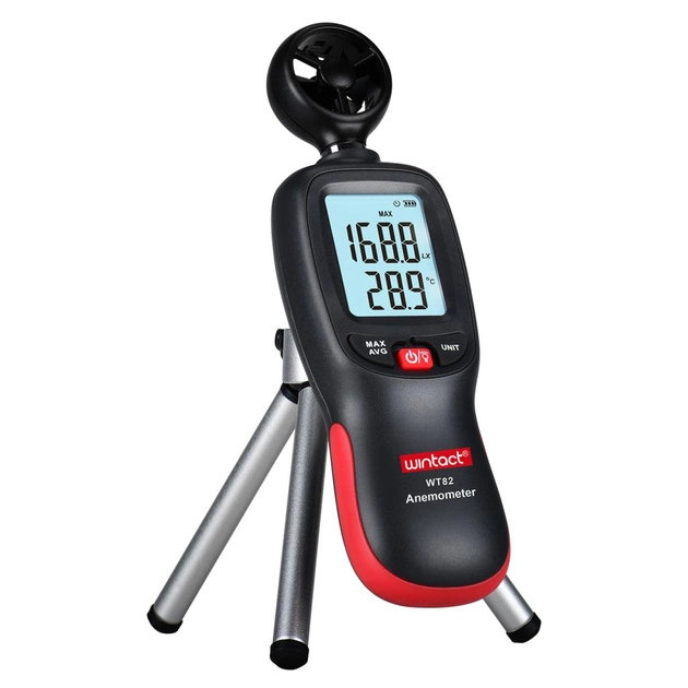 Анемометр Wintact цифровий крильчастий 0,3-30м / с, -10-45°C (WT82) - picture 5