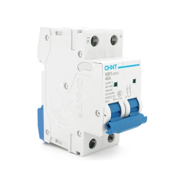 Автоматический выключатель CHINT NB1-63DC 2P C40 DC500V - изображение 1