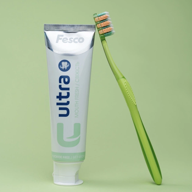 Зубна щітка Fesco Ultra Multi Brush Soft Салатова (4820204702113) - picture 7