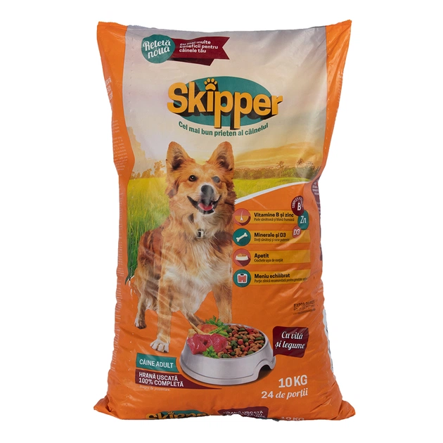 Сухий корм для собак Skipper яловичина та овочі 10 кг (5948308003499) - зображення 1