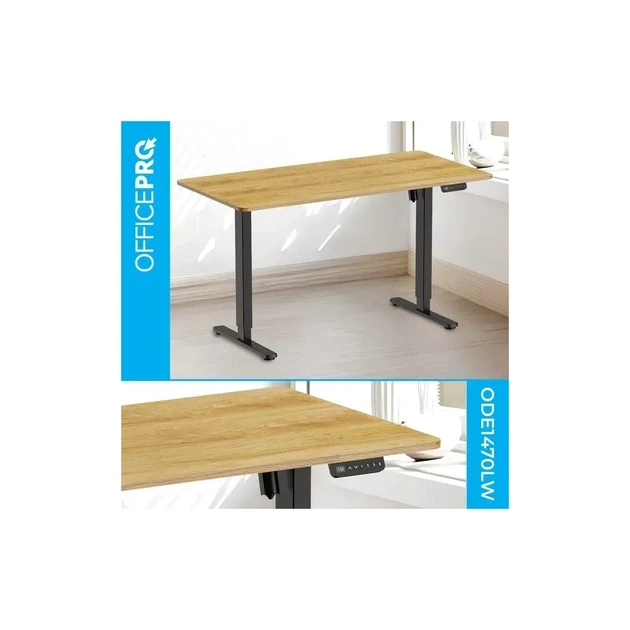 Комп'ютерний стіл OfficePro ODE1470LWW Light Wood/White (ODE1470LWW) - picture 3