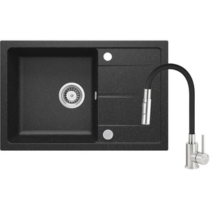Мийка кухонна Deante Leda, мийка ZRD_2113 + зміш. BOC_B740, графіт (ZRDG2113) изображение 1
