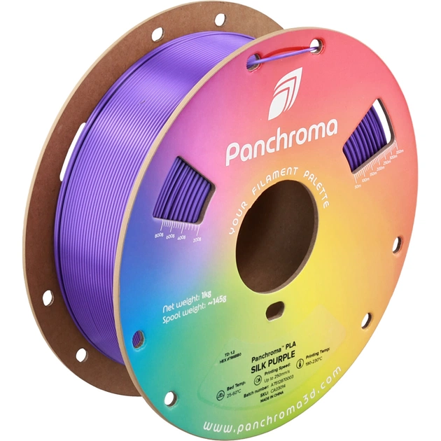 Пластик для 3D-принтера Polymaker PLA PANCHROMA SILK 1,75mm 1kg PURPLE (CA03014) - изображение 1