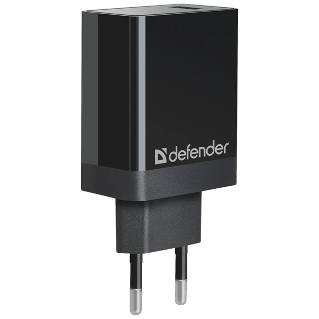 Зарядний пристрій Defender UPA-101 black, 1 USB, QC 3.0, 18W (83573) - изображение 1