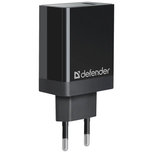 Зарядний пристрій Defender UPA-101 black, 1 USB, QC 3.0, 18W (83573) зображення 1