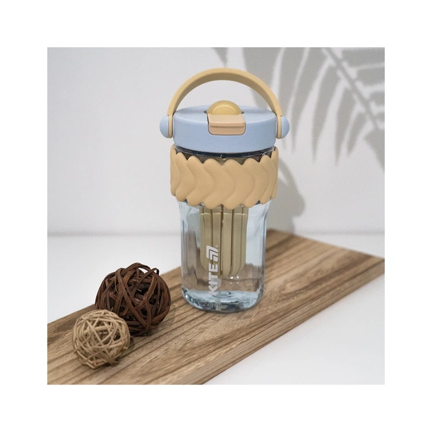 Пляшка для води Kite 700 мл бежево-блакитний (K25-1230-1) - picture 9