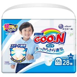 Підгузки GOO.N XXL 13 - 25 кг для хлопчиків 28 шт. (843100) зображення 1