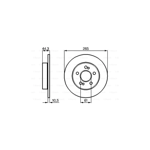 Гальмівний диск Bosch 0 986 478 758 - picture 5