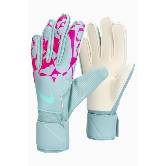 Воротарські рукавиці Nike NK GK MATCH JR - HO24 (HQ0258-395) дит 6 (17.6 см) Блакитно/рожеві (197861972017) - picture 1