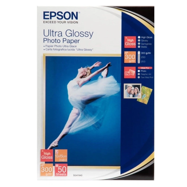Фотопапір Epson 10х15 Ultra Glossy (C13S041943) - изображение 1
