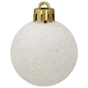 Ялинкова іграшка Chomik пластикові кульки 16 шт, 4 см, сріблясті і біли (5900779877351_3) - зменшене зображення 3