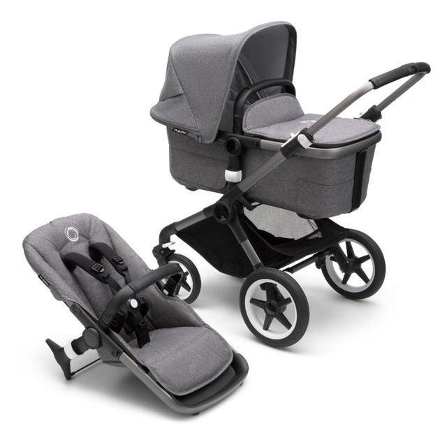 Коляска Bugaboo 2 в 1 Fox 3 Graphite/Grey Melange (2306010001) - зображення 1