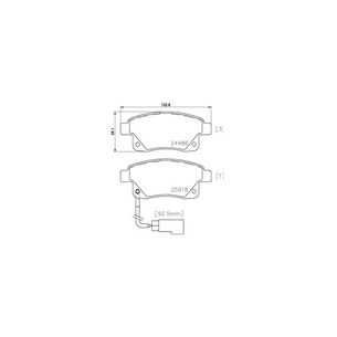 Гальмівні колодки Bosch 0 986 495 281 зображення 1