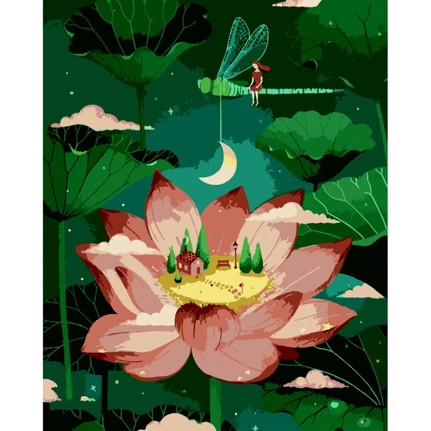 Картина по номерам ZiBi Лотос 40*50 см ART Line (ZB.64153) - зображення 1