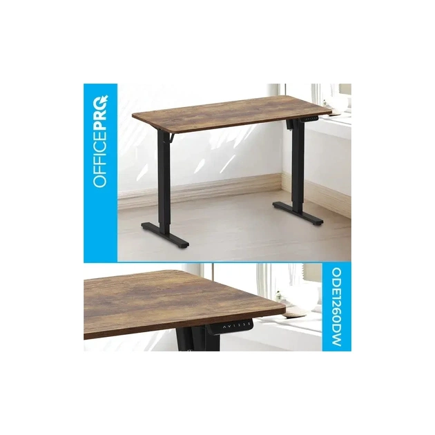 Комп'ютерний стіл OfficePro ODE1260DW Dark Wood/Black (ODE1260DW) - picture 3