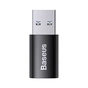 Перехідник USB 3.1 M to USB-C F black Baseus (ZJJQ000101) - зменшене зображення 3