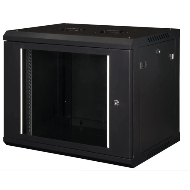 Шафа настінна Hypernet 15U 19" 600x600 ProLine (PL-WMNC66-15U-BLACK) - зображення 1