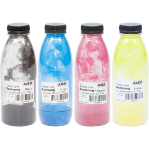 Тонер AHK Samsung CLP-360/365, B/C/M/Y SET (Black 55г, Color 40г) (3202652) зображення 1