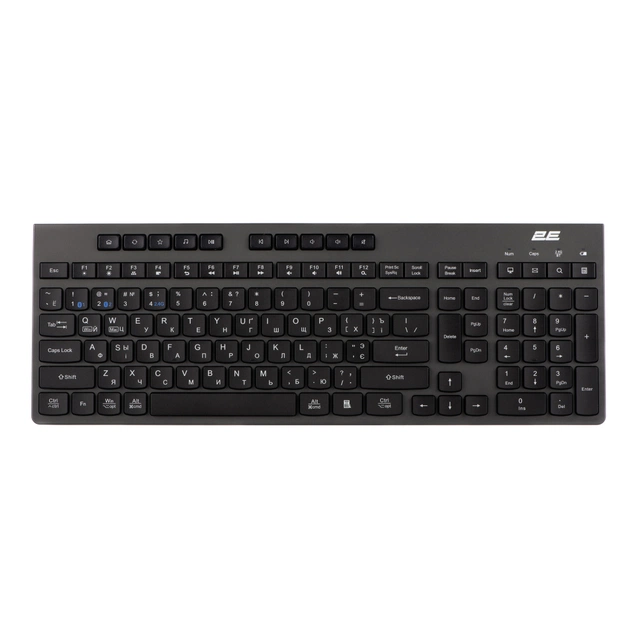 Клавіатура 2E KS280 Wireless Black/Gray (2E-KS280WBGR_AK) - зображення 1