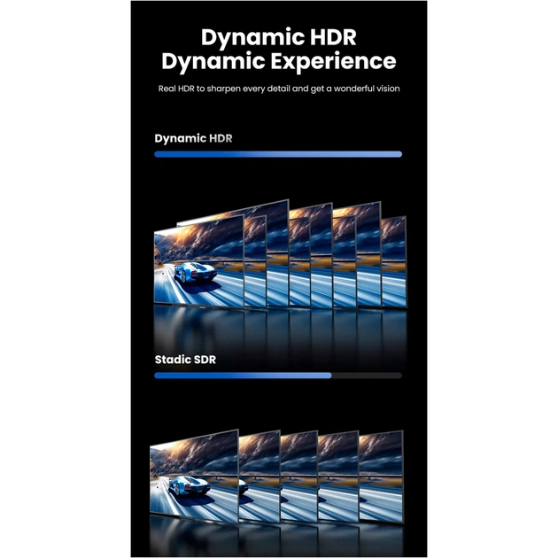 Кабель мультимедійний DisplayPort M to DisplayPort M 1.0m 16K DP118 black Ugreen (15383) - picture 6