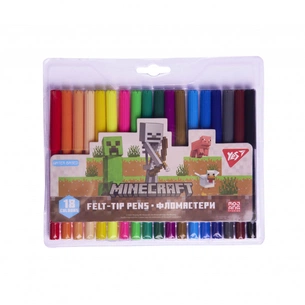 Фломастери Yes Minecraft 18 кольорів (650569) зображення 1