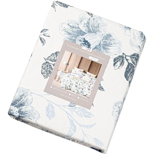 Постільна білизна Home Line Квітковий блюз Сатин Твіл євро (182995) зображення 1