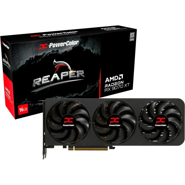 Відеокарта AMD Radeon RX 9070 XT 16GB GDDR6 Reaper PowerColor (RX9070XT 16G-A) - picture 4