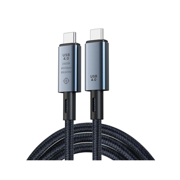 Дата кабель USB-C to USB-C 1.2m Pulsing Fast Charging 240W USB4.0 XoKo (XK-SC-2-240W) - изображение 1
