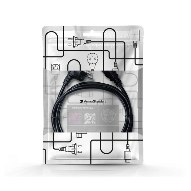 Кабель живлення C13 1.8m black Armorstandart (ARM73121) - picture 3