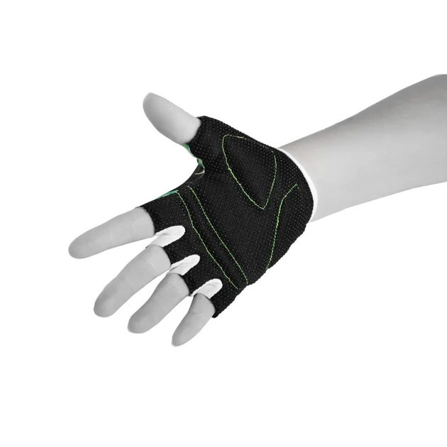Велорукавиці PowerPlay 001 Чорні листівки XS (SALE_001_Black_XS) - picture 3