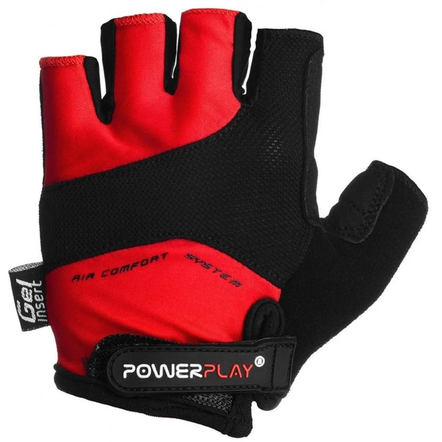 Велорукавиці PowerPlay 5013 Red M (5013D_M_Red) - зображення 2
