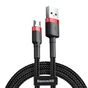 Дата кабель USB 2.0 AM to Micro 5P 1.0m Cafule 2.4A red+black Baseus (CAMKLF-B91) - уменьшенное изображение 1