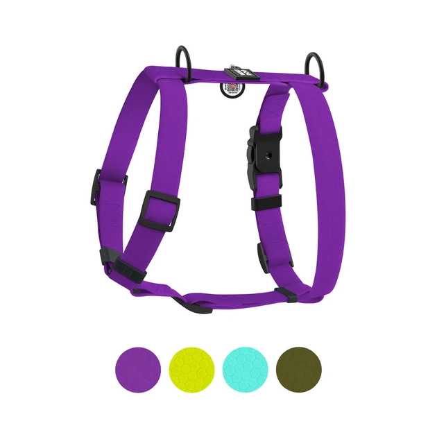 Шлея для собак WAUDOG Magnet анатомічна Н-подібна з QR-паспортом, магнітна пряжка-фастекс М фіолетова (26239) - picture 6