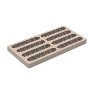Форма для шоколаду Silikomart Kit Bar Magma 120x25 h10 мм, 116,5x23 h15, 29 мл x 8 (CH028 - KIT BAR MAGMA) зображення 1
