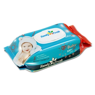 Дитячі вологі серветки Handy Fresh з клапаном, 100+20 шт (4820237500229) зображення 1