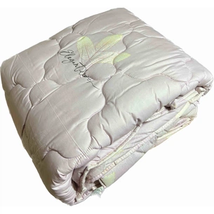 Ковдра ШЕМ зимова вовна Royal satin рожевий листочок євро 200х220 (200 ВОВНЯНА Royal satin_рожевий листочок) зображення 1