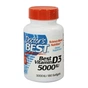 Вітамін Doctor's Best Вітамін D3, 5000 МО, Vitamin D3, 180 вегетаріанських капсул (DRB00536) - зменшене зображення 1