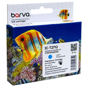 Картридж Barva Epson T2712 27XL (C13T27124020) 1100 c, Cyan (IC-T2712) зображення 1