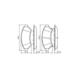 Гальмівні колодки Bosch 0 986 424 466 зображення 1