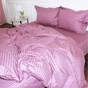 Постільна білизна MirSon Satin Stripe 30-0008 Smoky Pink 143х210 Полуторна (2200005250273) - зменшене зображення 2