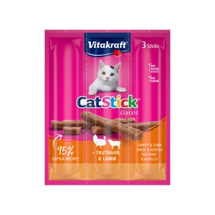 Ласощі для котів Vitakraft м'ясні палички індичка та ягня 3х6г (4008239241924) зображення 1