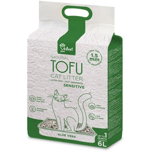 Наповнювач для туалету Velvet Paw TOFU схильних до алергії, з екстрактом алое вера (1.5 мм) 2.6 кг (TOF46899) зображення 1