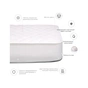 Наматрацник MirSon вовняний Стандарт Woollen Aloe Vera 240 140x200 см (2200000336293) - зменшене зображення 3