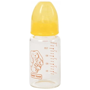 Пляшечка для годування Baby Team Скляна 150 мл (4824428012102) зображення 1