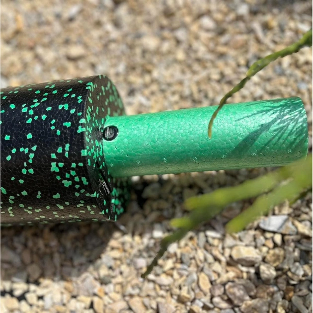 Масажний ролик PowerPlay PP-4348 2 in 1 EPP Foam Roller 33x14см Чорно/Зелений (PP_4348_Green_(33*14)) - picture 5