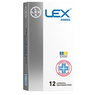Презервативи Lex Condoms Ribbed 12 шт. (4820144771934) зображення 1