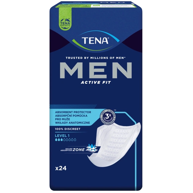 Урологічні прокладки Tena for Men Level 1 24 шт. (7322540426359/7322541493053) - зображення 2