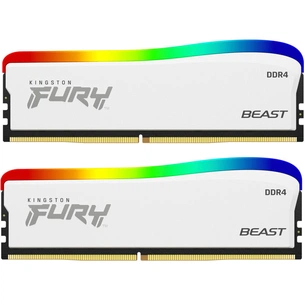 Модуль пам'яті для комп'ютера DDR4 32GB (2x16GB) 3600 MHz Beast White RGB SE Kingston Fury (ex.HyperX) (KF436C18BWAK2/32) зображення 1