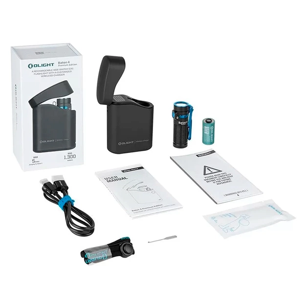 Ліхтар Olight Baton 4 Premium Black (0.0000.0816) - зображення 10