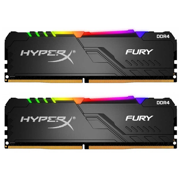 Модуль пам'яті для комп'ютера DDR4 32GB (2x16GB) 3000 MHz HyperX FURY RGB Kingston Fury (ex.HyperX) (HX430C15FB3AK2/32) - изображение 1